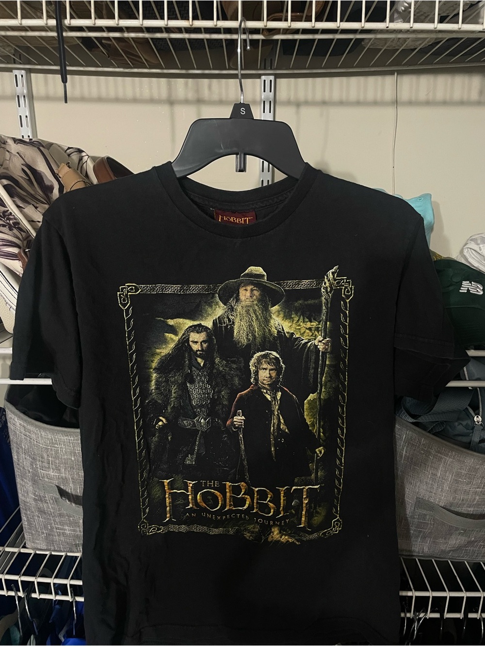 The Hobbit trilogy unexpected journey Black Graphic Tee